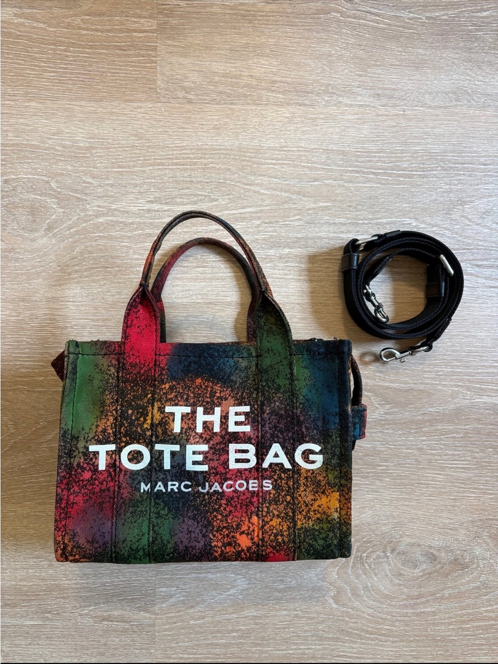 Marc Jacobs 'The Tote Bag' Multicolor Custom Canvas Small Tote